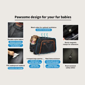 Ibiyaya JetPaw 3-in-1 Pet Stroller with Removable Carrier  image 2