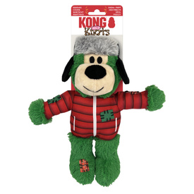 KONG Christmas Holiday Wild Knots Bear - Snuggle Plush Dog Toy - Med/Lge x 3 Pack image 2