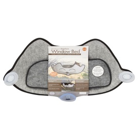 K&H EZ Mount Cat Window Seat Hammock - Grey with Cat's Face - Holds up to 27kg image 2