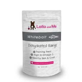 Laila & Me Dehydrated Australian Whitebait Cat & Dog Treats 80g/160g image 2