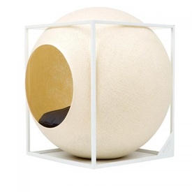 Meyou Designer Cat Bed & Luxury Pod in Champagne - Handmade in Paris image 2