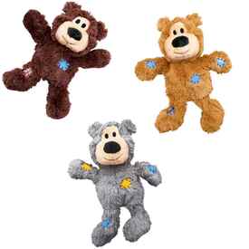 4 x KONG Wild Knots Bear - Tug & Snuggle Plush Dog Toy- X-Small assorted image 2