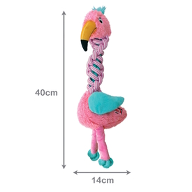 3 x KONG Knots Twists Plush Tug Dog Toy - Med/Lge Assorted Designs image 2