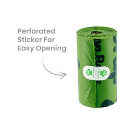 Oh Crap Compostible Corn Starch Dog Poop Bags - 240 Bags (16 rolls x 15 Bags per roll) image 2