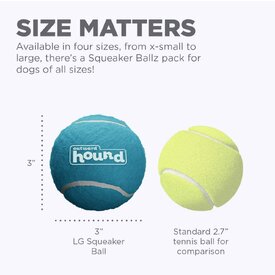 Outward Hound Fetch Squeaker Ballz Dog Toy - Pack of 2 Large image 2