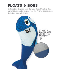 Outward Hound Floatiez Orca Whale Bobber Floating Squeaker Dog Toy image 2