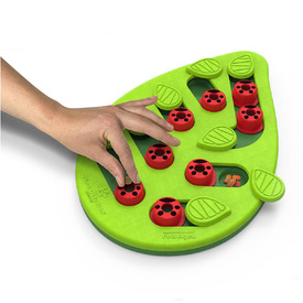 Nina Ottosson Puzzle & Play Buggin Out Treat Dispensing Cat Toy - Green image 2