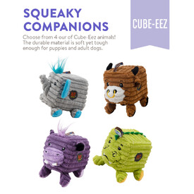Outward Hound Cube-Eez 2-in-1 Squeaker Dog Toy - Gator image 2