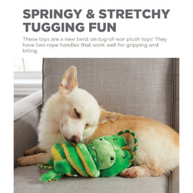 Outward Hound Springys Plush Fetch Dog Toy - Gator image 2