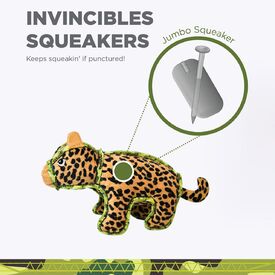 Outward Hound Xtreme Seamz Squeaker Dog Toy - Leopard image 2