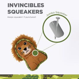 Outward Hound Xtreme Seamz Squeaker Dog Toy - Lion image 2