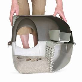 Omega Paw Roll n Clean Easy Clean Covered Cat Litter Box image 2