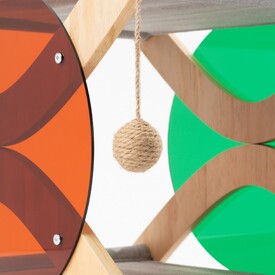 Pidan Double-Storey Hammock Cat Bed in Beechwood & Acrylic image 2