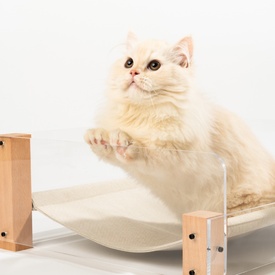 Pidan Sound Sleep Modern Hammock-Style Cat Bed with Bonus Scratch Pad image 2
