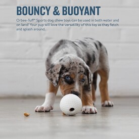Planet Dog Durable Treat Dispensing & Fetch Dog Toy - Golfball  image 2