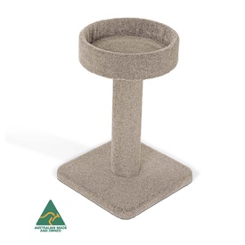 BOSSCAT Duke Premium Cat Scratcher with Claw-Care Carpet Post & Sleeping Nook image 2