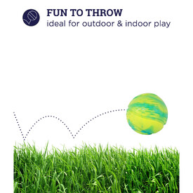 Petstages Grunt N Punt Tennis Ball Fetch Dog Toy image 2