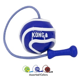 3 x KONG Wavz Bunjiball - Toss & Fetch Ball for Dogs in Assorted Colours - Medium image 2