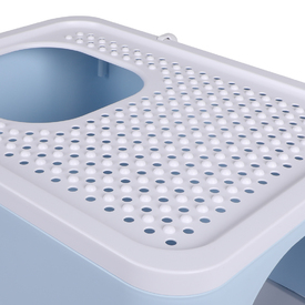 PaWz Cat Litter Box Fully Enclosed Kitty Toilet Trapping Odour Control Basin - Blue image 2
