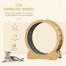 Cat Exercise Wheel Running Treadmill Exerciser Scratcher Toy Furniture image 2