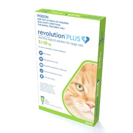 Revolution PLUS Flea, Worm & Tick Topical Prevention for Kittens &  Adult Cats 3-Pack image 2