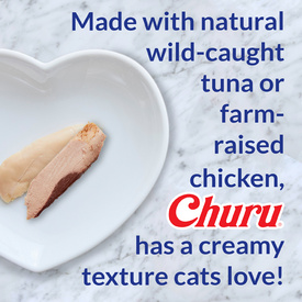 Inaba Cat Churu Meal Topper Treat - Creamy Chicken Recipe 24 x 14g Tubes image 2