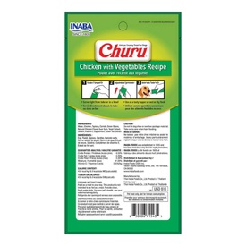 Inaba Dog Churu Meal Topper Treat - Creamy Chicken & Vegetable - 24 x 14g Tubes image 2