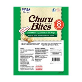 Inaba Dog Churu Bites Treats Chicken Wraps with Creamy Tuna Filling 48 x 12g Tubes image 2