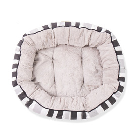 Mog & Bone 4 Seasons Reversible Dog Bed - Pebble Black Brush Stroke image 2