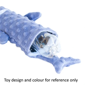 Zippy Paws Crusherz with Replaceable Plastic Squeaker Bottle Dog Toy - Hippo image 2