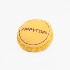 Zippy Paws Plush Squeaker Dog Toy - Squeakie Pattiez Zippy Bit Coin image 2