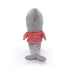 Zippy Paws Playful Pal Plush Squeaker Rope Dog Toy - Shelby the Shark  image 2