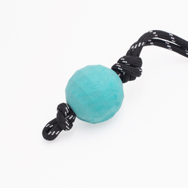 Zippy Paws ZippyTuff Waggle RopeTugz Babble Ball with Unpredictable Bounce image 2