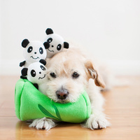 Zippy Paws Interactive Burrow Dog Toy - Panda 'n Bamboo image 2