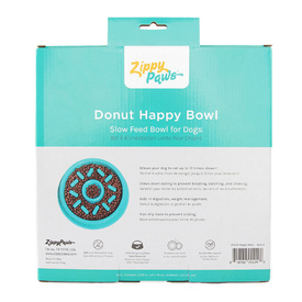 Zippy Paws Happy Bowl Slow Feeder for Dogs - Donut image 2