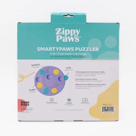 Zippy Paws SmartyPaws Puzzler Feeder Interactive Dog Toy - Purple image 2