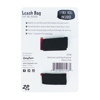 Zippy Paws Adventure Leash Dog Poop Bag Dispenser + BONUS Roll - Hibiscus Pink image 2