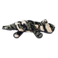 Zippy Paws Grunterz Plush Z-Stitch Dog Toy - Cameron the Camo Gator image 2