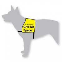 Black Dog "Give Me Space" Awareness Vest for Dogs image 2