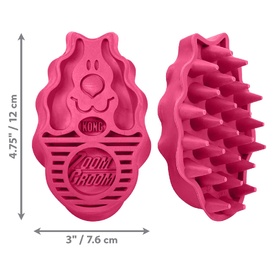 KONG ZoomGroom Silicone Cleaning Brush for Dogs image 2