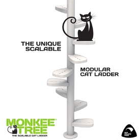 Monkee Tree - The Scalable Cat Climbing Ladder 18 Trunk Starter Pack in Black image 2