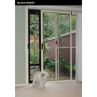 Patiolink Sliding Door Pet Panel Insert & Flap + Locking Bracket for Doors up to 2.1m image 2