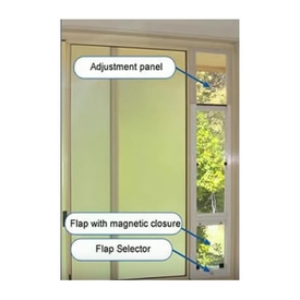 Patiolink Cat Window Insert for Sliding Windows in White 80cm-160cm image 2