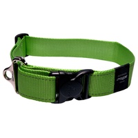 Rogz Utility Side-Release Collar with Reflective Stitching - Lime image 2