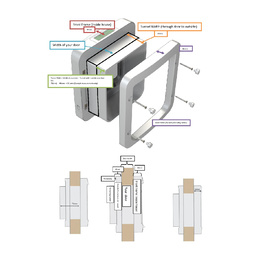 Sure Petcare Sureflap Microchip Connect Cat Door (Small) & Connect Wifi Hub Option image 2