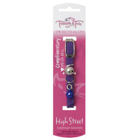 High Street Elastic Cat Collar with Double Bells - All Colours Available! image 2