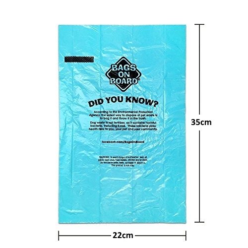 Bags on Board Patterned Leak-Proof Dog Poop Bags - 10 Rolls (140 bags) image 3