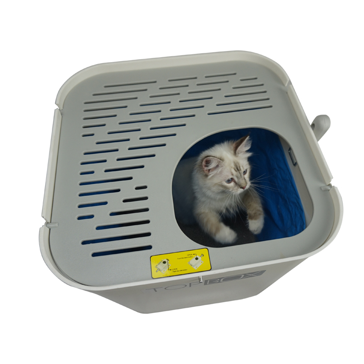 SmartCat The Ultimate Topbox Cat Litter tray with scoop - White image 3