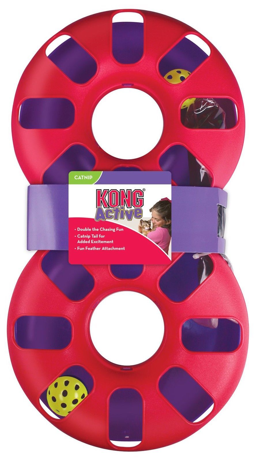 KONG Active Eight Track - Ball Chaser Interactive Cat Toy image 2