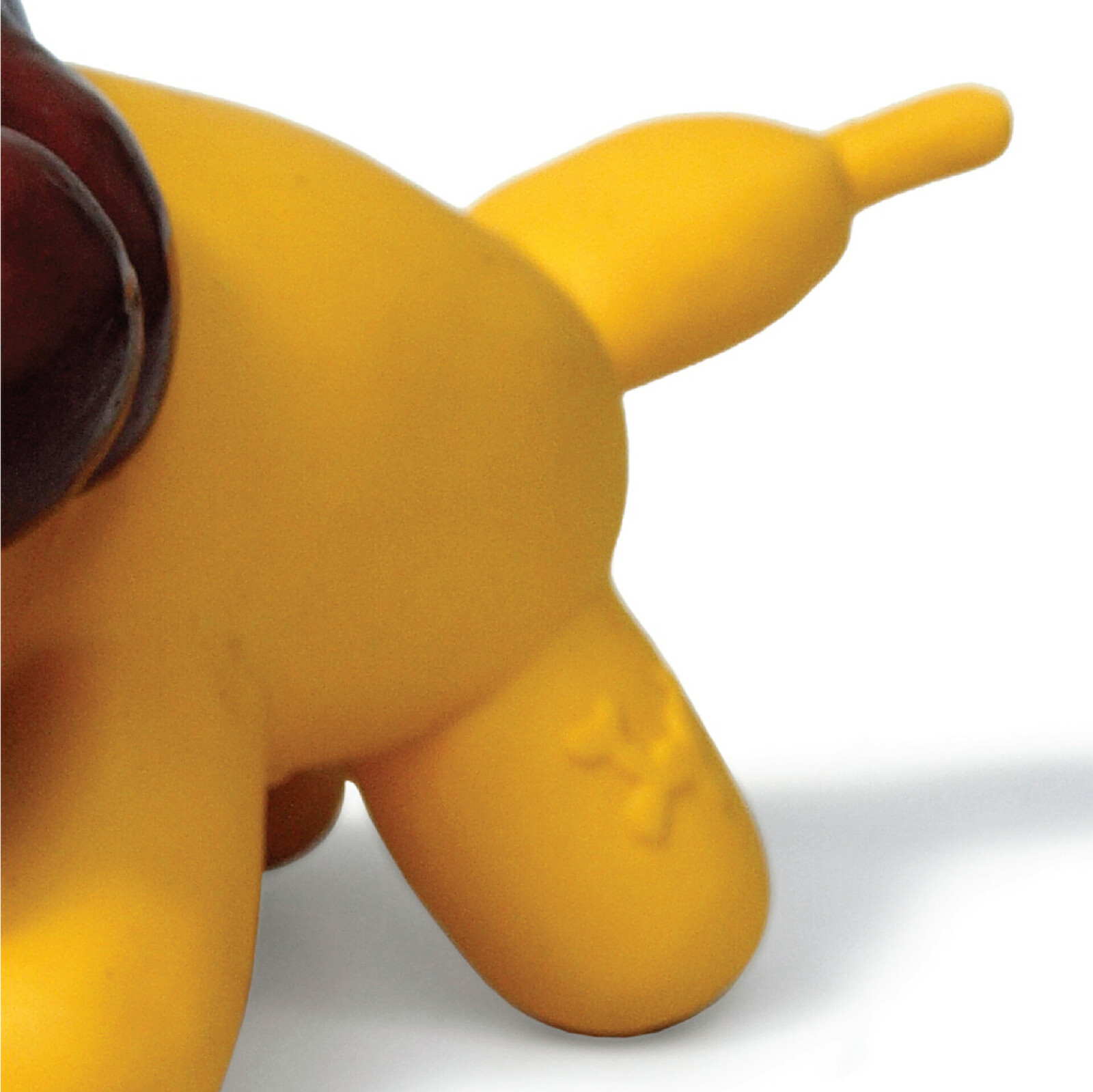 Charming Pet Latex Squeaker Dog Toy - Yellow Balloon Lion - Large image 3